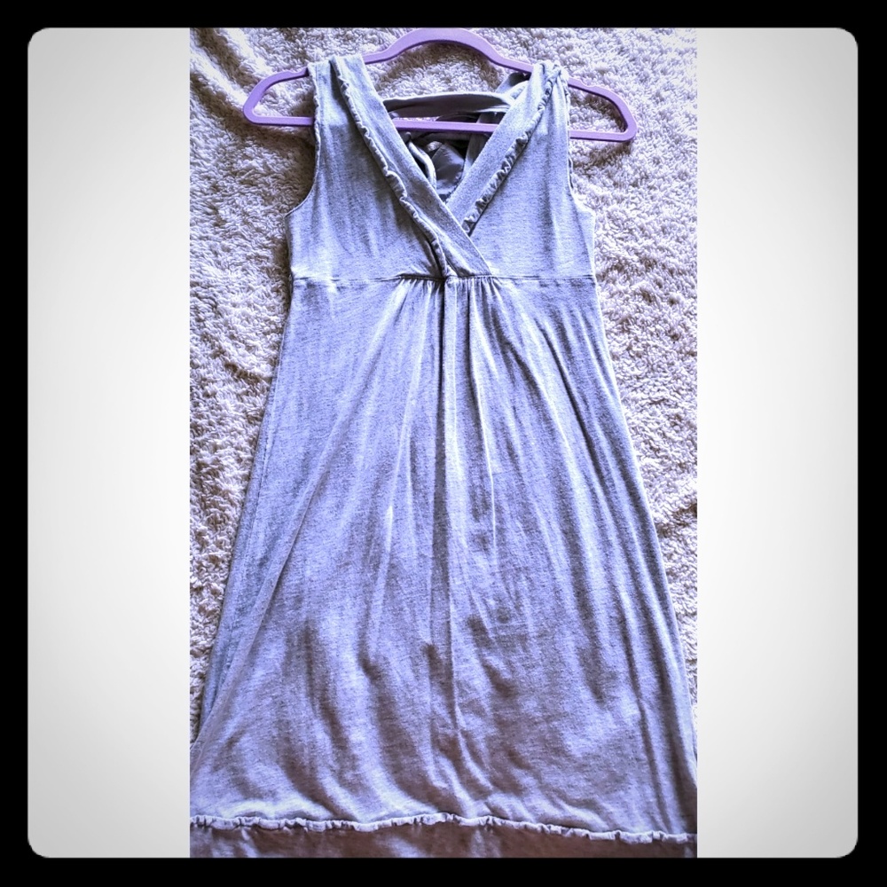 Comfy, Convertible, Casual Gray Dress